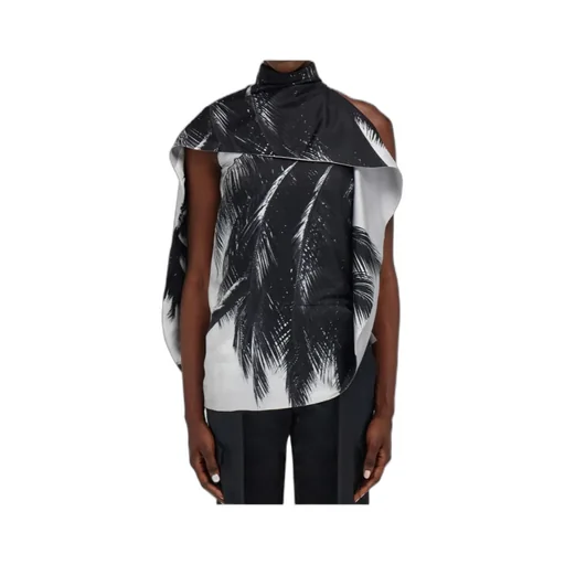 Asymmetric Blouse With Trinidad Print