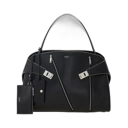Ferragamo Hug Soft Large Shoulder Bag