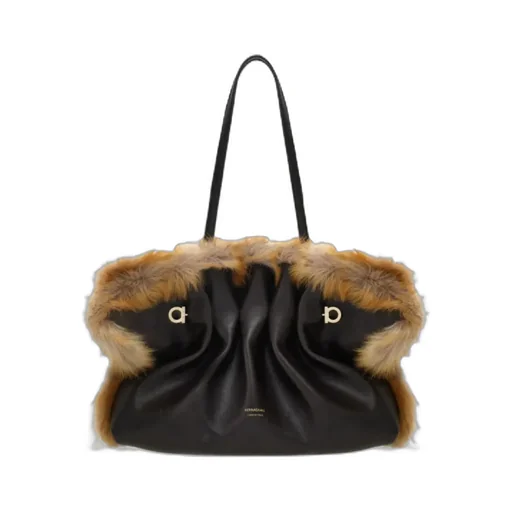 Ferragamo Gathered-Detail Soft Tote Bag