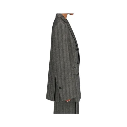 Ferragamo Oversized Double Breasted Chevron Blazer