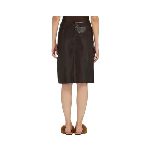 Midi Leather Skirt