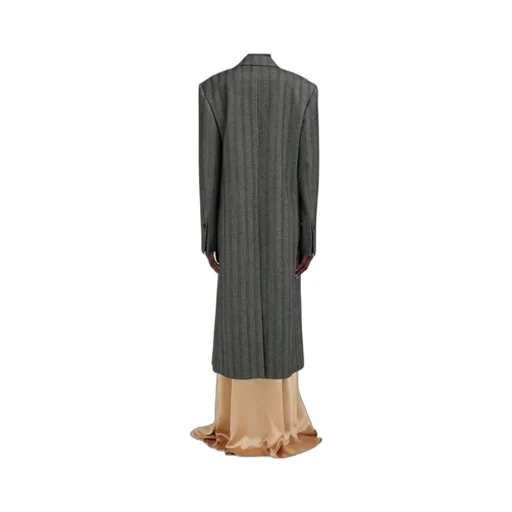 Ferragamo Oversized Double Breasted Chevron Coat