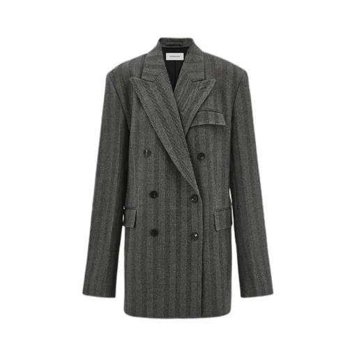Ferragamo Oversized Double Breasted Chevron Blazer