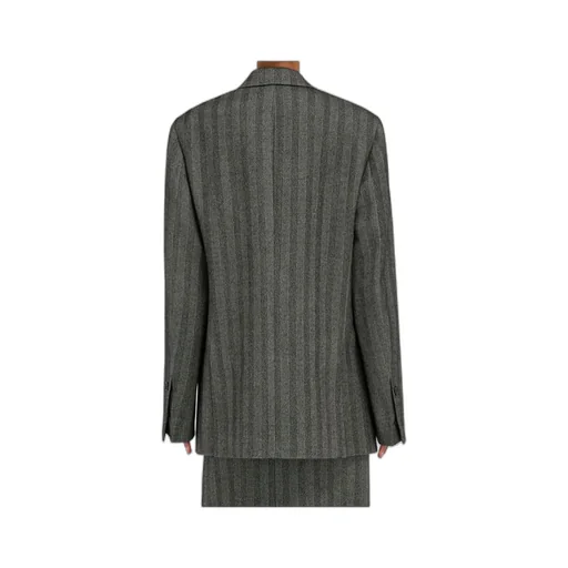 Ferragamo Oversized Double Breasted Chevron Blazer