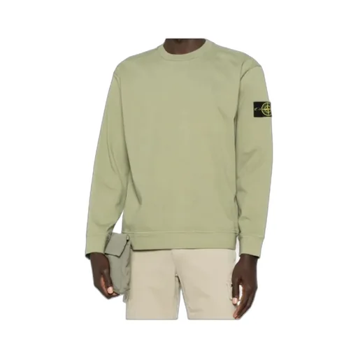 Stone Island Logo Patch Crewneck Sweatshirt