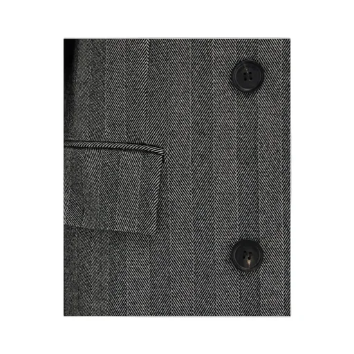 Ferragamo Oversized Double Breasted Chevron Coat