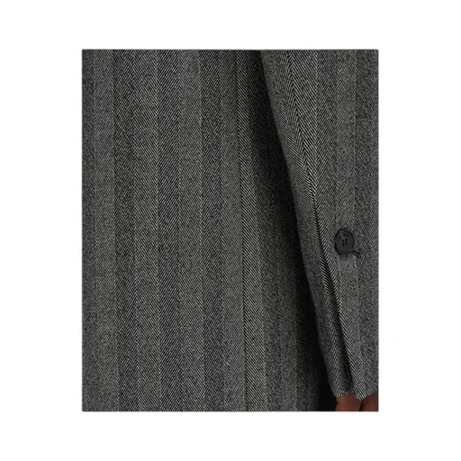 Ferragamo Oversized Double Breasted Chevron Coat