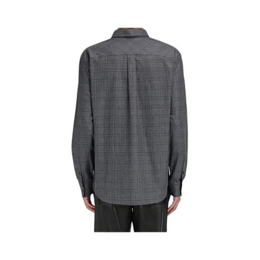 Ferragamo Embroidered Checked Oxford Shirt