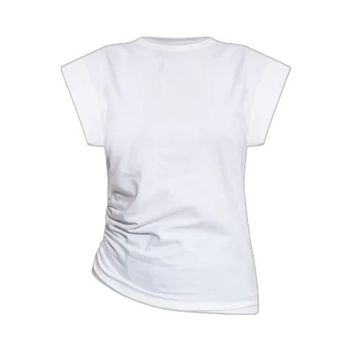 Ruched-Detail Short-Sleeve T-Shirt