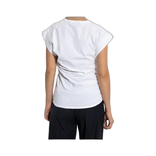 Ruched-Detail Short-Sleeve T-Shirt