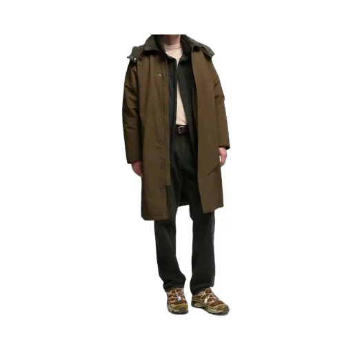 Aspesi Corduroy-Collar Hooded Coat