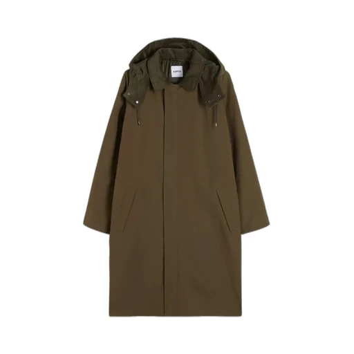 Aspesi Corduroy-Collar Hooded Coat