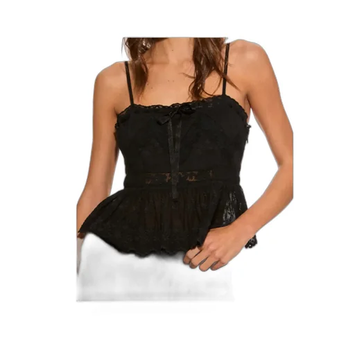 Loveshackfancy Rowina Lace Peplum Top
