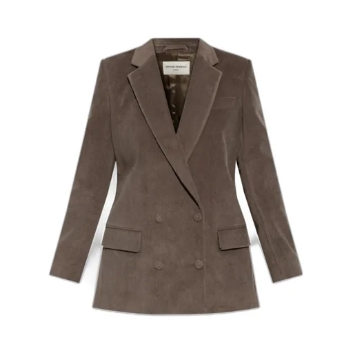 Double-Breasted Corduroy Jacket