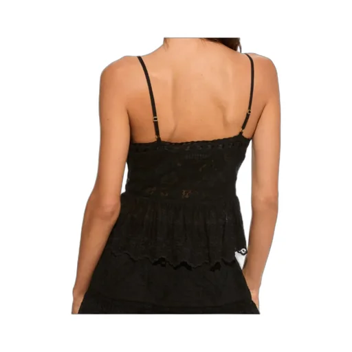 Loveshackfancy Rowina Lace Peplum Top