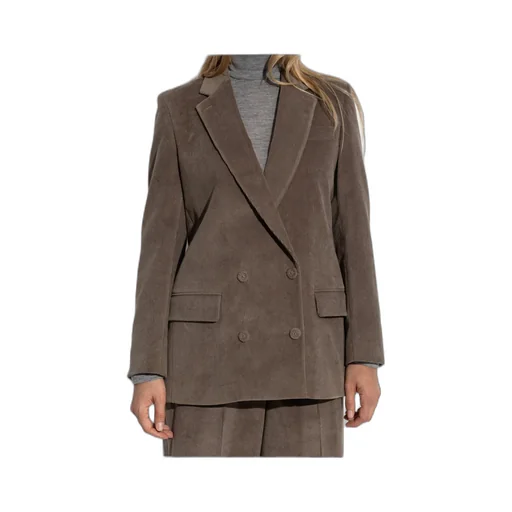 Double-Breasted Corduroy Jacket