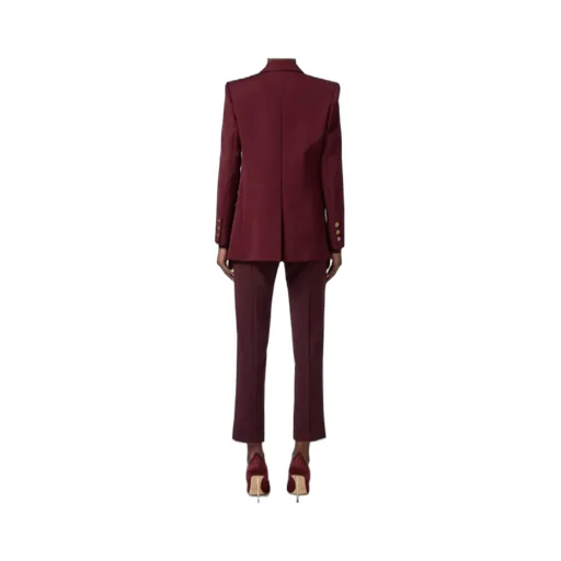 Jewel-Button Double-Breasted Jacket