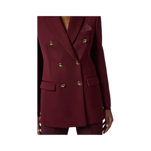 Jewel-Button Double-Breasted Jacket