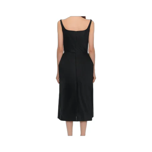Magda Butrym Roundneck Hip Pad Midi Dress