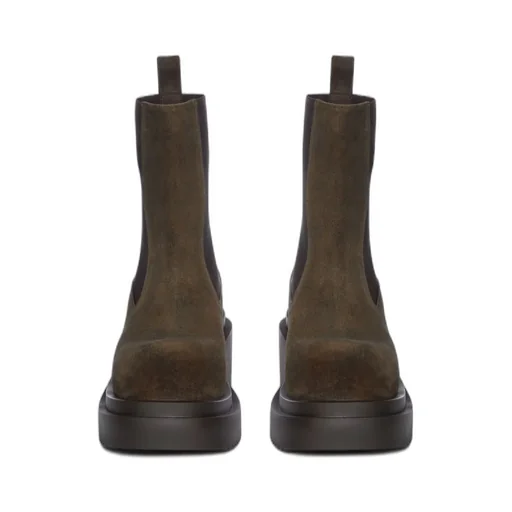 Rick Owens Beatle Bogun Block Heel Chelsea Boots