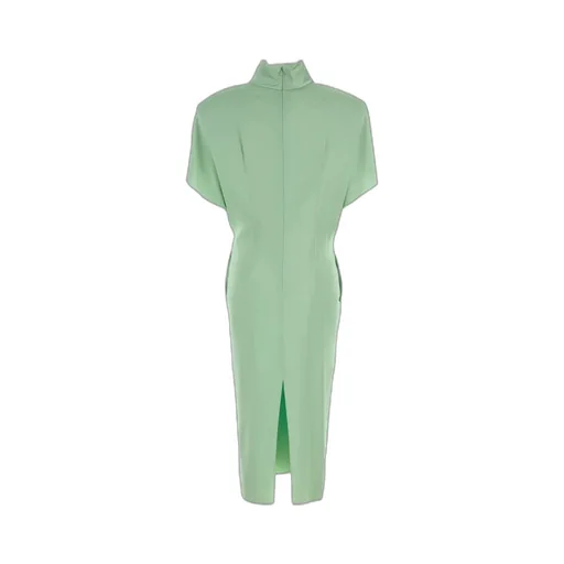 Stella Mccartney Cap-Sleeve Halterneck Twist Midi Dress