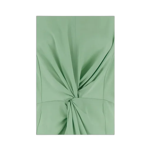 Stella Mccartney Cap-Sleeve Halterneck Twist Midi Dress