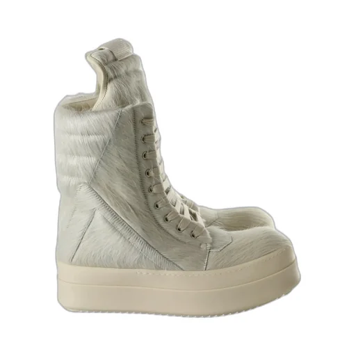 Rick Owens Mega Geobasket Lace-Up Sneakers