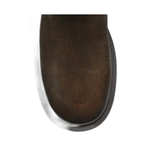 Rick Owens Beatle Bogun Block Heel Chelsea Boots