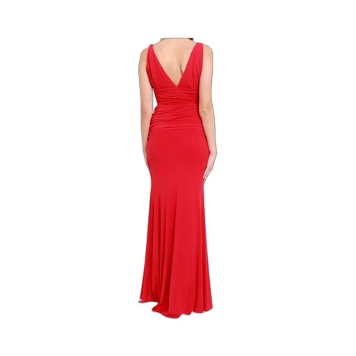 Pleated Detail Long Dress
