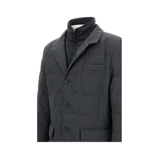 Fay Quilted Button-Up Jacket