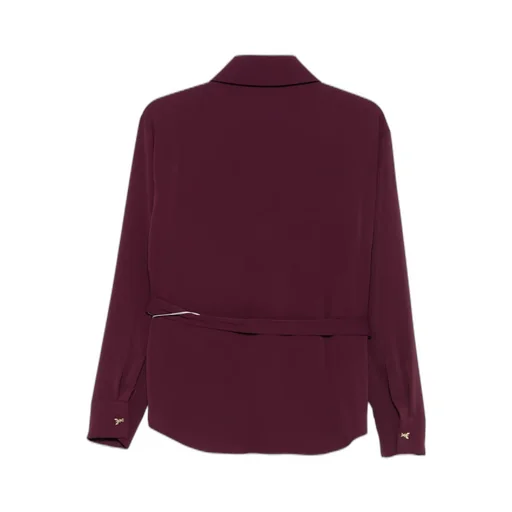 Self-Tie Belt Long-Sleeve Shirt
