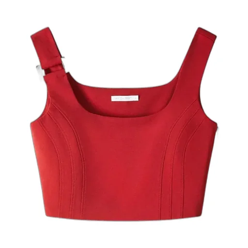 Seamed-Panel Zip-Fastening Top