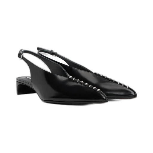 Jil Sander Pearl-Detail Slingback Pumps