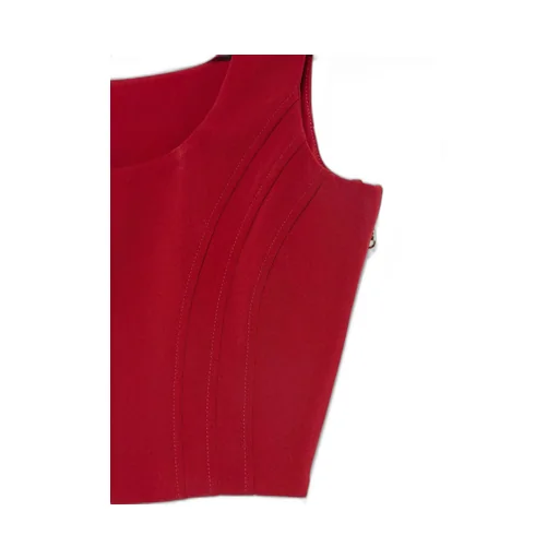Seamed-Panel Zip-Fastening Top