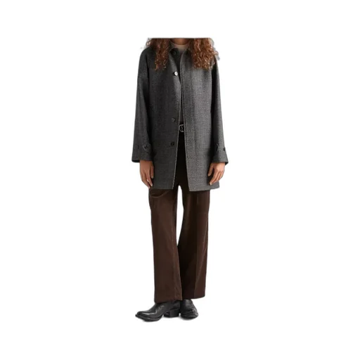 Prada Long-Sleeved Button-Up Coat