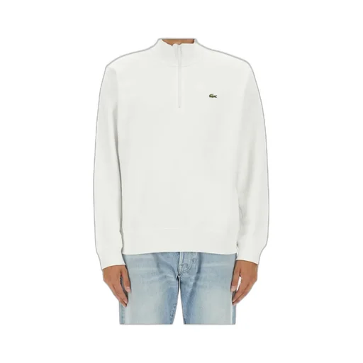 Lacoste Logo Patch Three-Quarter Zip Sweatshirt