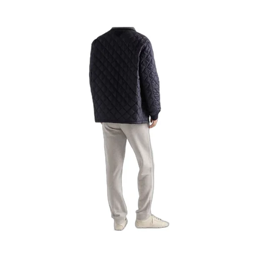 Prada Re-Nylon Button-Up Quilted Jacket