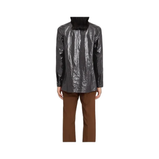 Mm6 Maison Margiela Shiny Coated Shirt