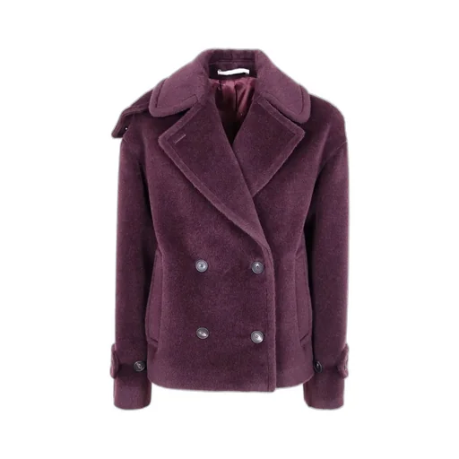 Double-Breasted Alpaca Wool Jacket