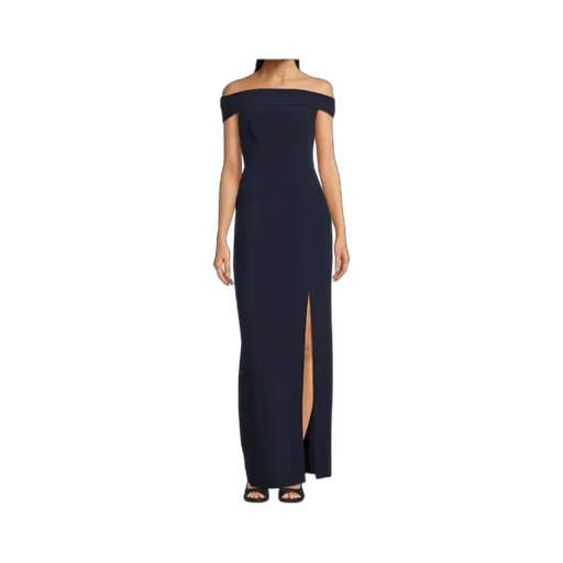 Lauren Ralph Lauren Off-Shoulder Fitted Bodice Maxi Dress