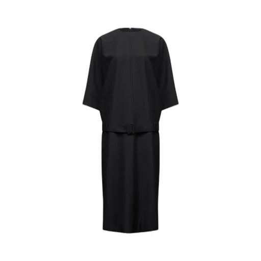 Mm6 Maison Margiela Three-Quarter Sleeve Midi Dress