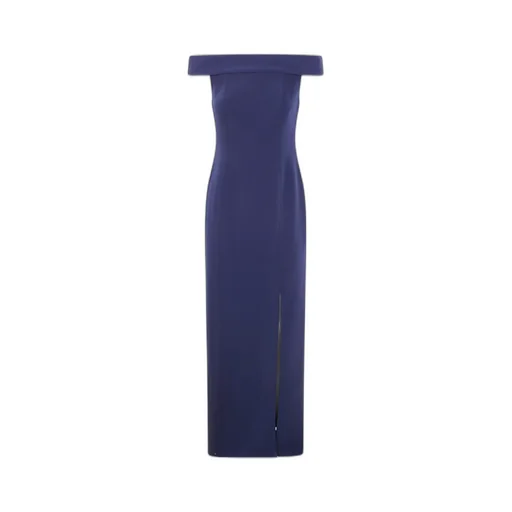 Lauren Ralph Lauren Off-Shoulder Fitted Bodice Maxi Dress