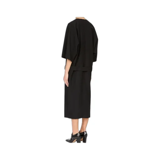 Mm6 Maison Margiela Three-Quarter Sleeve Midi Dress