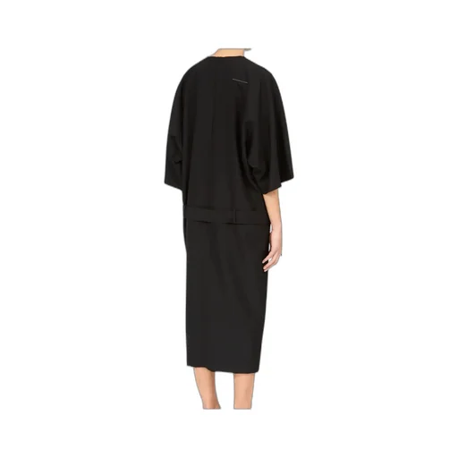 Mm6 Maison Margiela Three-Quarter Sleeve Midi Dress