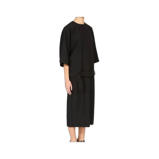 Mm6 Maison Margiela Three-Quarter Sleeve Midi Dress