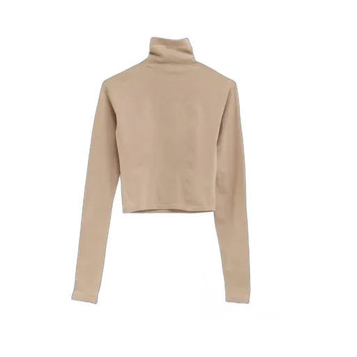 Alaa Roll-Neck Cropped Top