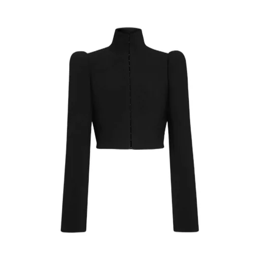 Wool High Neck Jacket