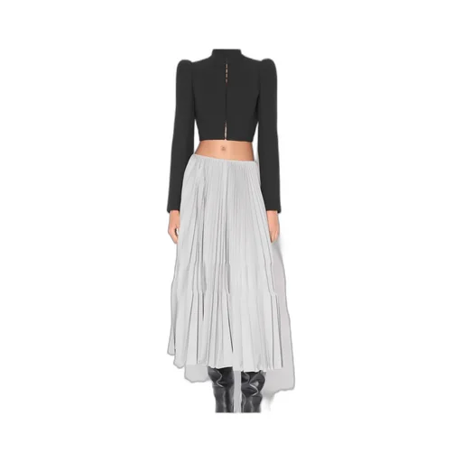 Wool High Neck Jacket