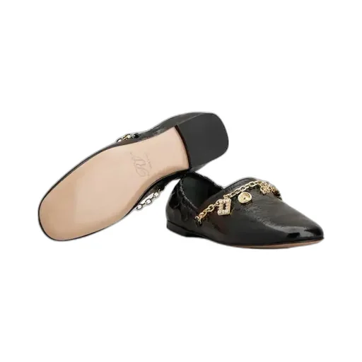 Slippers In Patent Leather