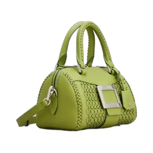 Belle Vivier Bag In Braided Leather